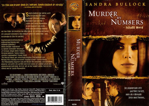 MURDER BY NUMBERS-ISKALLT MORD (VHS)NY
