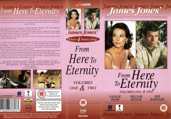 FROM HERE TO ETERNITY (VHS) UK