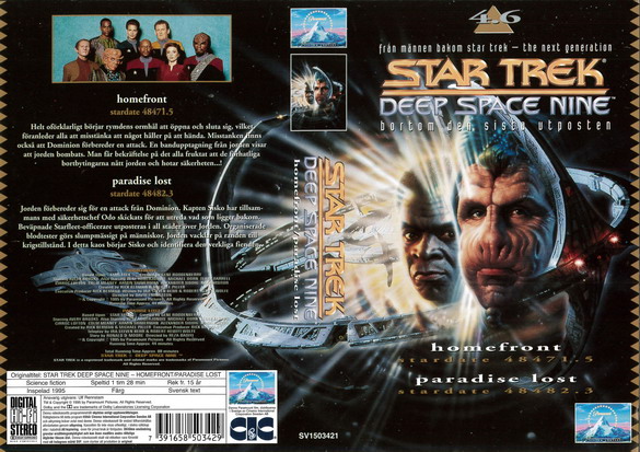 STAR TREK DEEP SPACE NINE 4.6 (Vhs-Omslag)