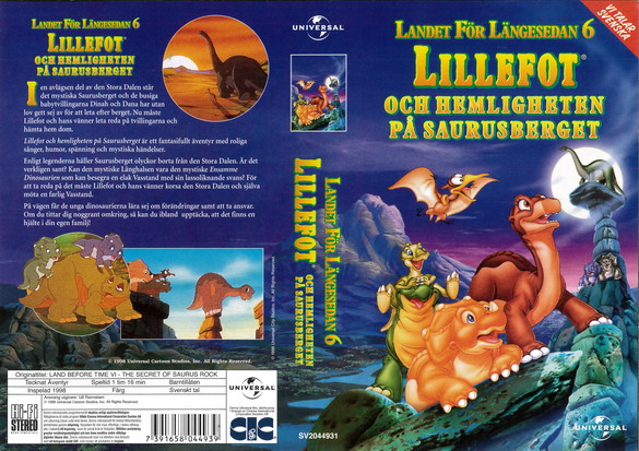 LANDET FÖR LÄNGESEDAN 6 (VHS)