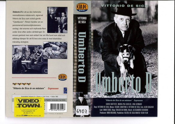 UMBERTO D (VHS)