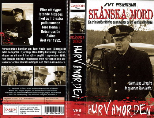 SKÅNSKA MORD - HURVAMORDEN (VHS)