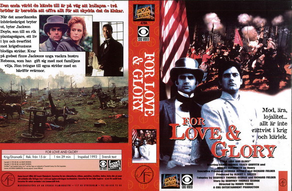 4784 FOR LOVE & GLORY (vhs)