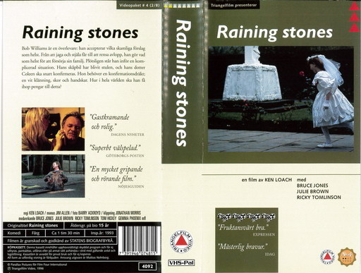 RAINING STONES (VHS)