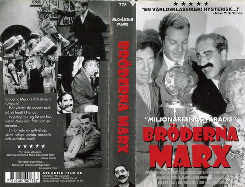 BRÖDERNA MARX - MILJONÄERNAS PARADIS (VHS)