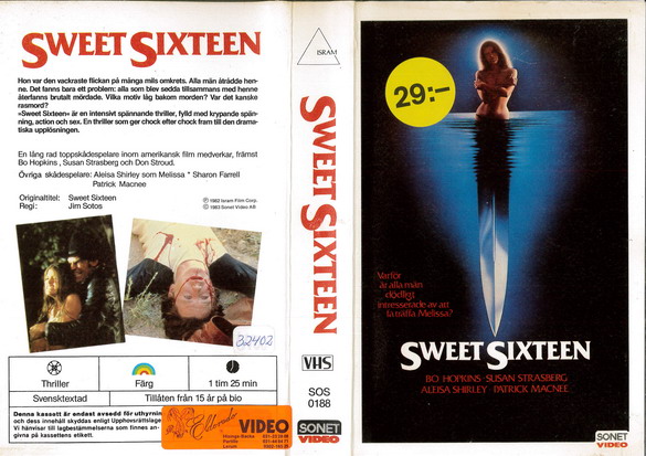 Sweet Sixteen(vhs-omslag)