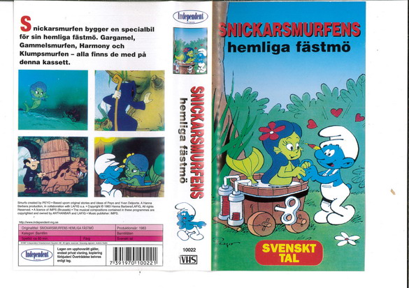 SNICKARSMURFENS HEMLIGA FESTMÖ (VHS)