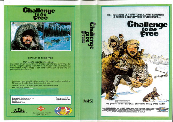 CHALLANGE TO BE FREE (VHS)
