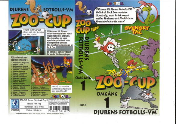ZOO-CUP OMGÅNG 1 (Vhs-Omslag)