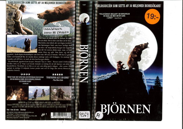 BJÖRNEN (VHS)