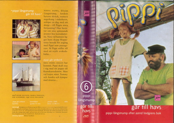 PIPPI LÅNGSTRUMP 6 - GÅR TILL HAVS (VHS)
