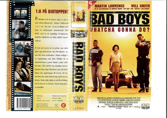 BAD BOYS (VHS)