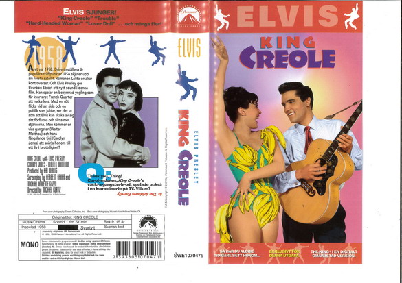 KING CREOLE (VHS)