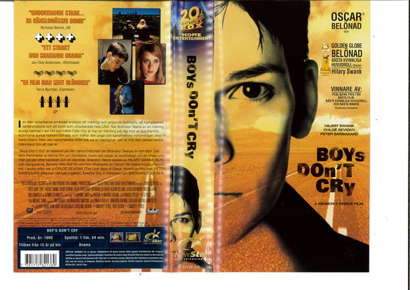 BOYS DONT CRY (VHS)