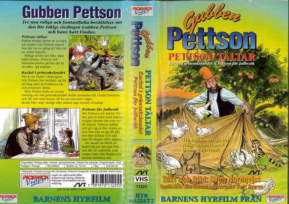 11225 GUBBEN PETTSSON  - PETTSSON TÄLTAR (VHS)