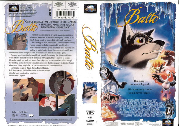 BALTO  (VHS) (USA-IMPORT)