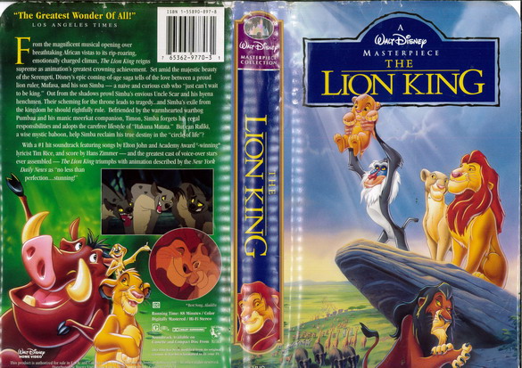 LION KING  (VHS) (USA-IMPORT)