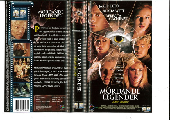 MÖRDANDE LEGENDER (VHS)