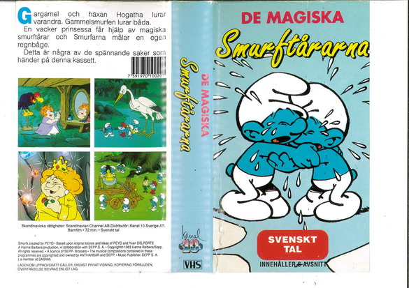 DE MAGISKA SMURFTÅRARNA (VHS)