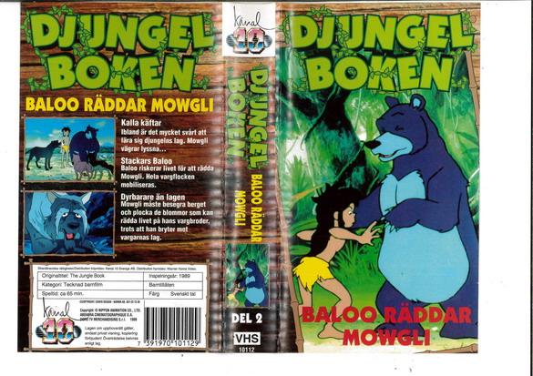 DJUNGELBOKEN 2 BALOO RÄDDAR MOWGLI  (VHS)