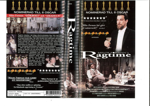 RAGTIME (VHS) ny