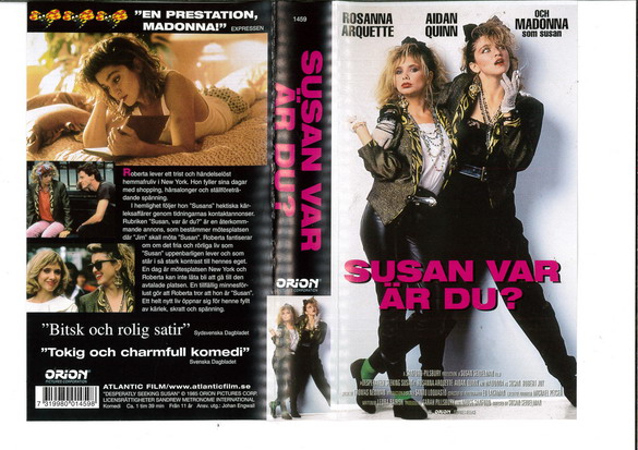 SUSAN VAR ÄR DU (VHS)
