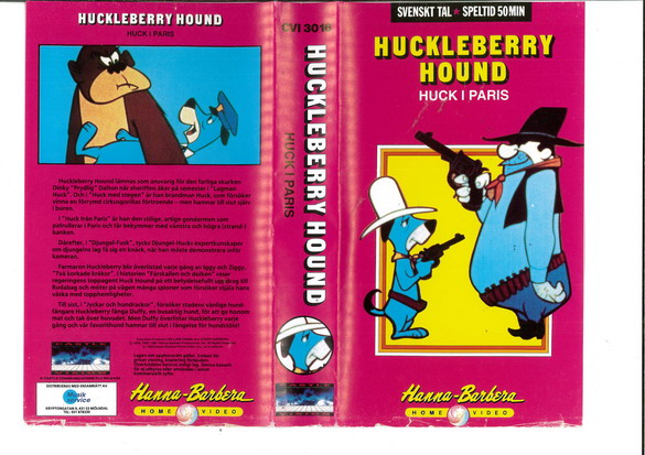 HUCKELBERRY HOUND  - HUCK I PARIS (VHS)
