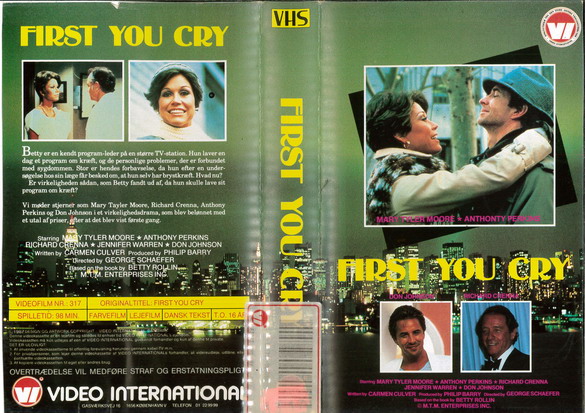 FIRST YOU CRY (VHS) DK