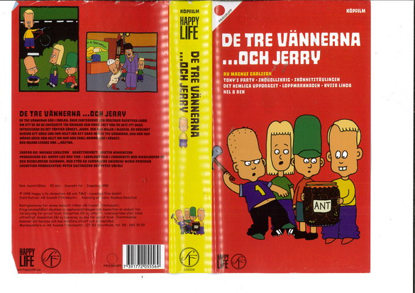 DE TRE VÄNNERNA OCH JERRY - TONY'S PARTY (VHS)