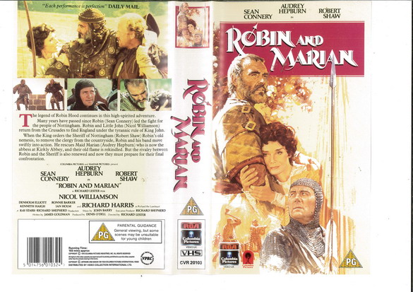 ROBIN AND MARIAN (VHS) UK