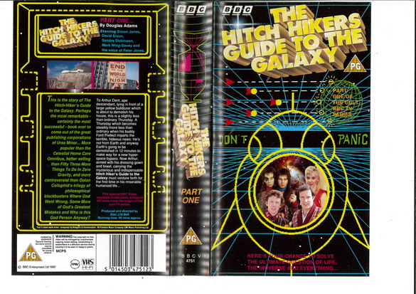 HITCH HIKERS GUIDE TO THE GALAXY PART 1 (VHS) UK