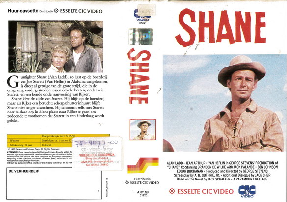 SHANE (VHS) HOL