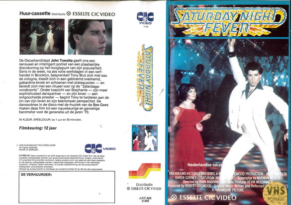 SATURDAY NIGHT FEVER (VHS) HOL