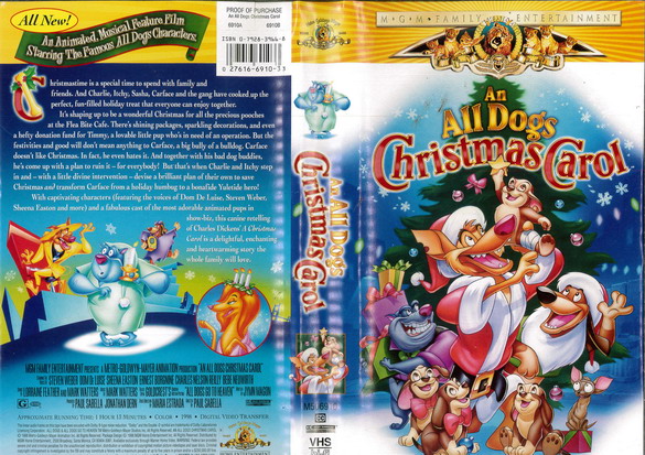 AN ALL DOGS CHRISTMAS CAROL (VHS) USA