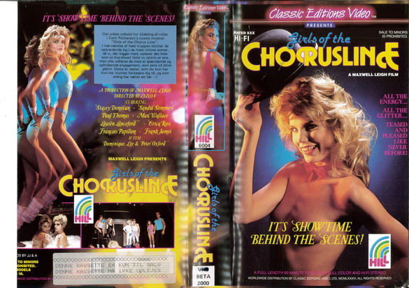 GIRLS OF THE CHORUSLINE (VHS) DK