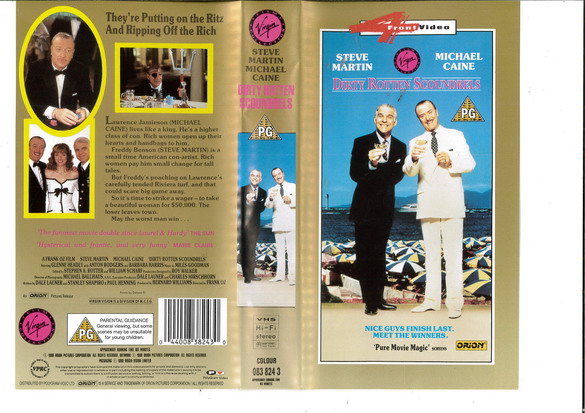 DIRTY ROTTEN SCOUNDRELS (VHS) UK