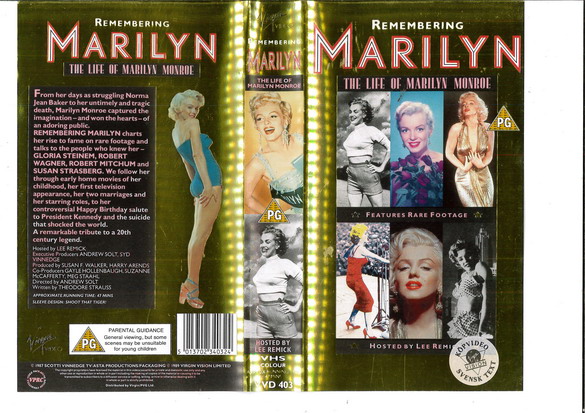 REMEMBERING MARILYN (VHS) UK