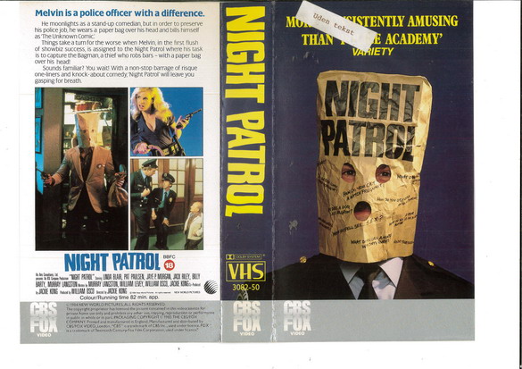 NIGHT PATROL (VHS) UK