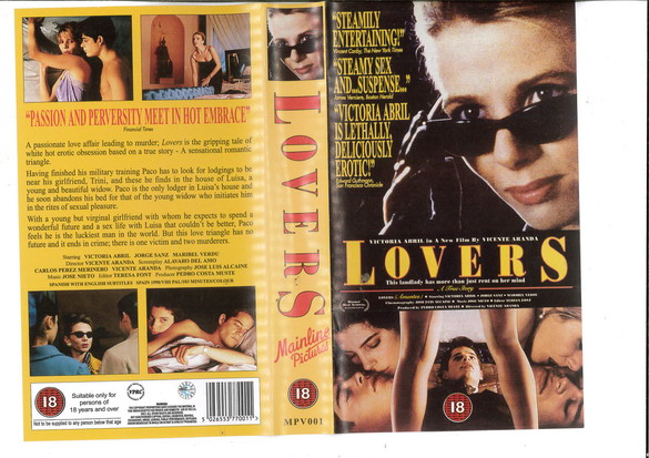 LOVERS (VHS) UK