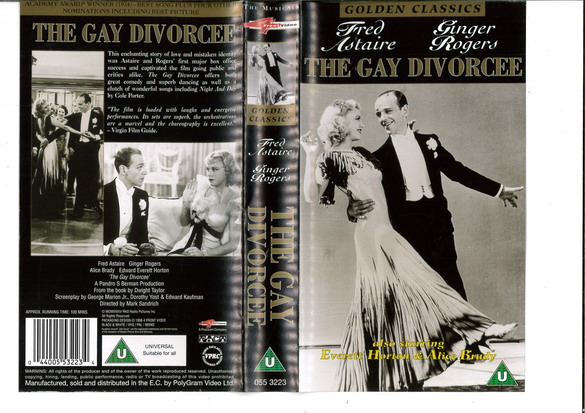 GAY DIVORCEE (VHS) UK
