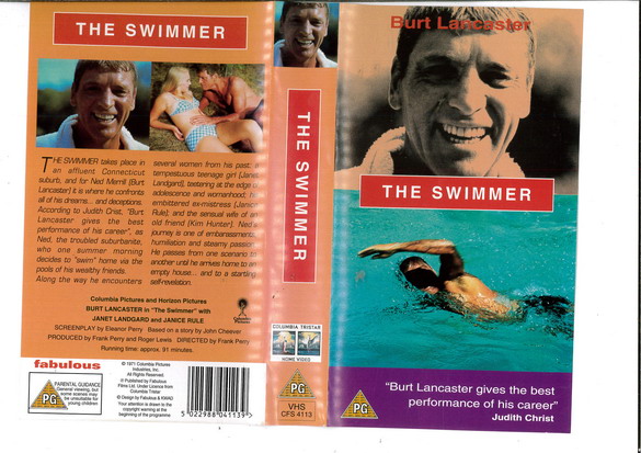 SWIMMER (VHS) UK