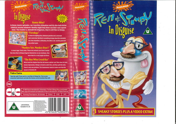 REN & STIMPY - IN DISGUISE (VHS) UK