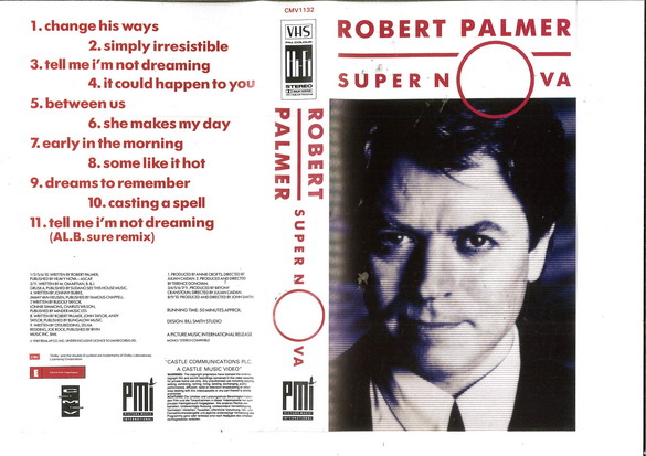 ROBERT PALMER - SUPERNOVA (VHS)