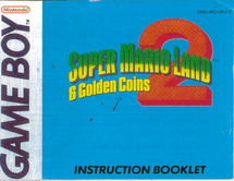 SUPER MARIO LAND 2:6 GOLDEN COINS - MANUAL (DMG-MQ-UKV-2)