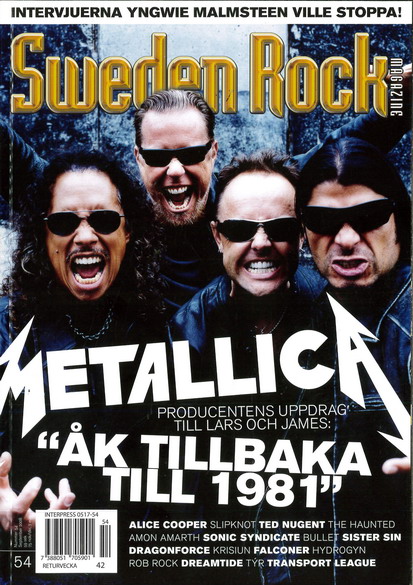 SWEDEN ROCK MAGAZINE 54 - SEPTEMBER 2008