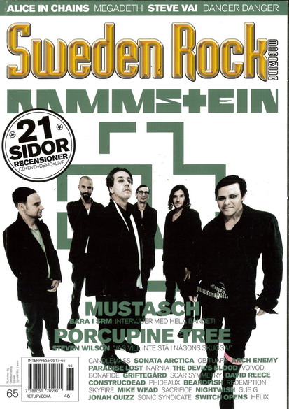 SWEDEN ROCK MAGAZINE 65 - OKTOBER 2010