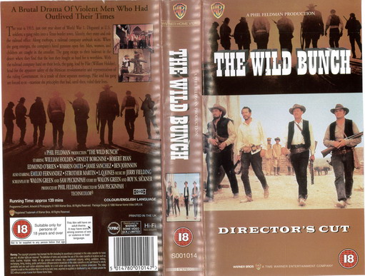 WILD BUNCH (VHS) UK
