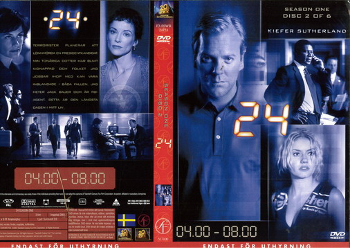 24 SEASON ONE DISC 2/6 (DVD OMSLAG)
