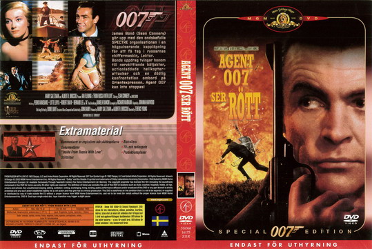 AGENT 007 SER RÖTT (DVD OMSLAG)