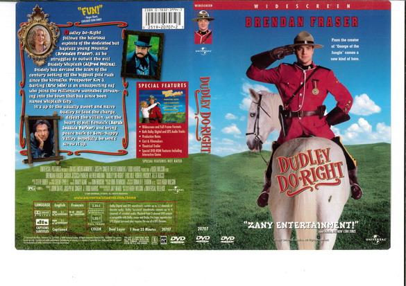 DUDLEY DO RIGHT (DVD OMSLAG)